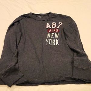 Grey women's LG  long sleeve tee.